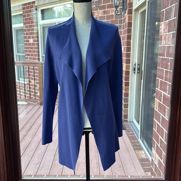 Eileen Fisher Silk Cardigan Waterfall Knit Cascade Sweater - Picture 5 of 10